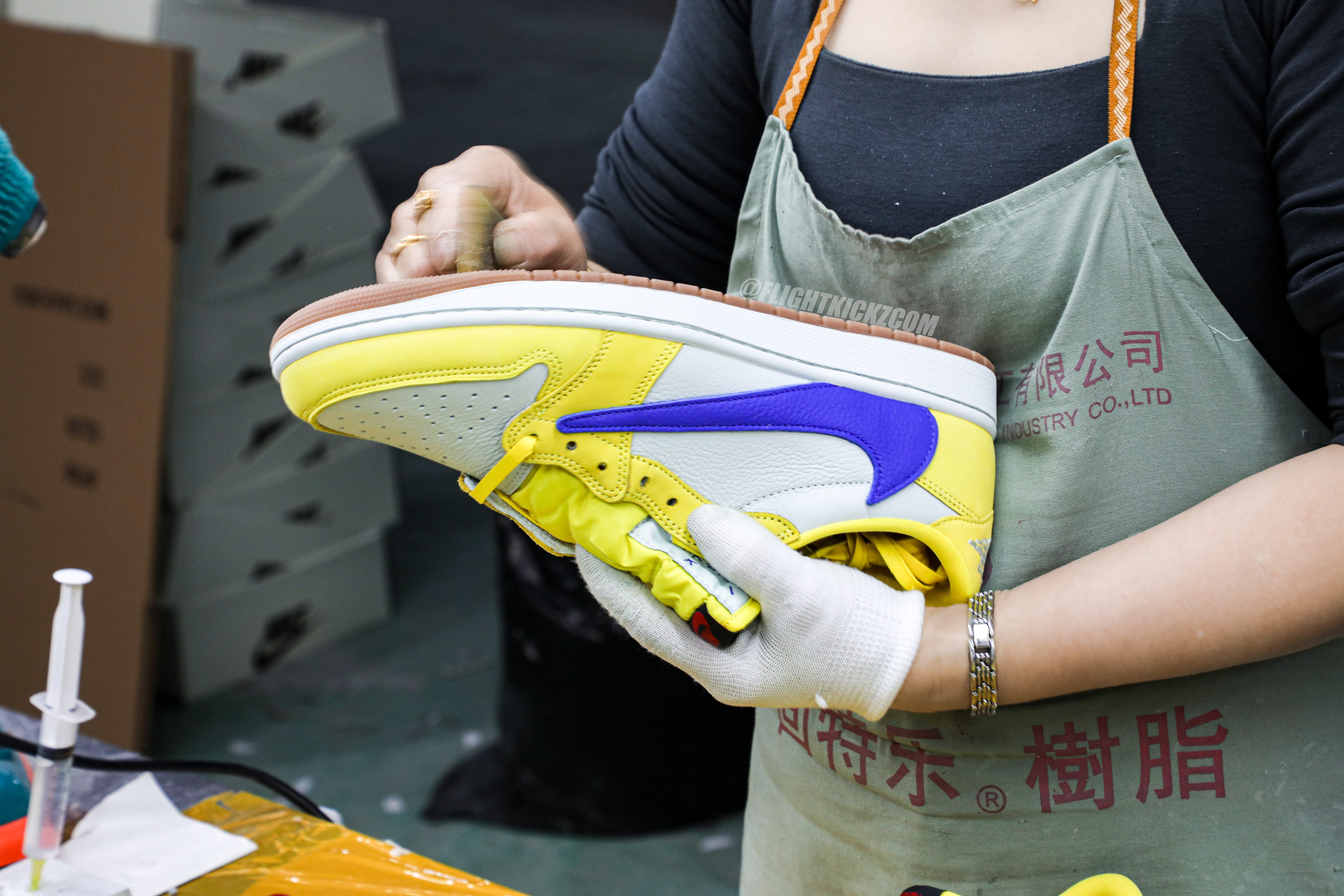 Travis Scott x Air Jordan 1 Retro Low OG SP “Elkins/Canary Yellow” (LN5 A1 batch)