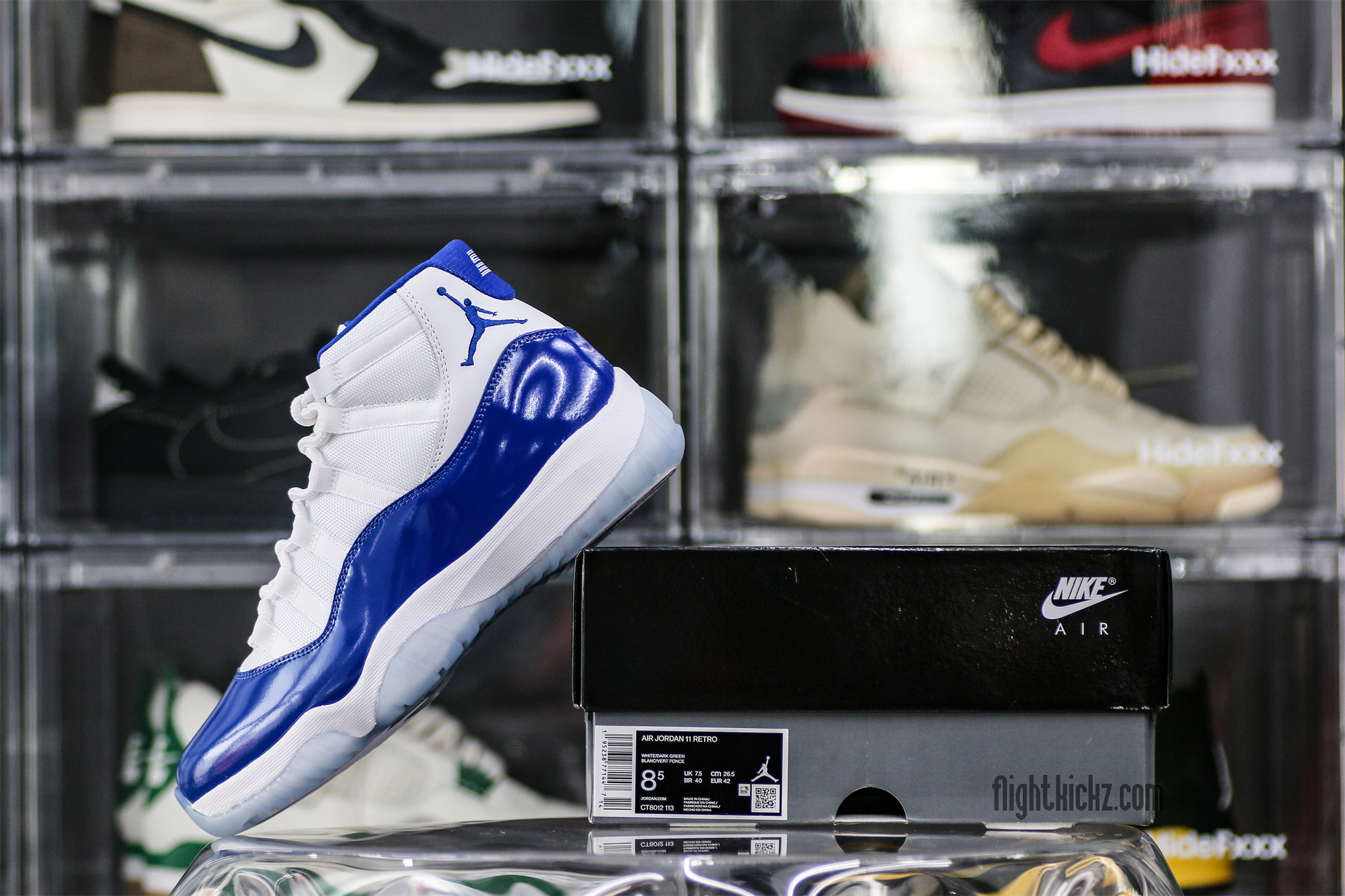 Air Jordan 11 Retro Concord Sketch White Royal Blue Oxidized