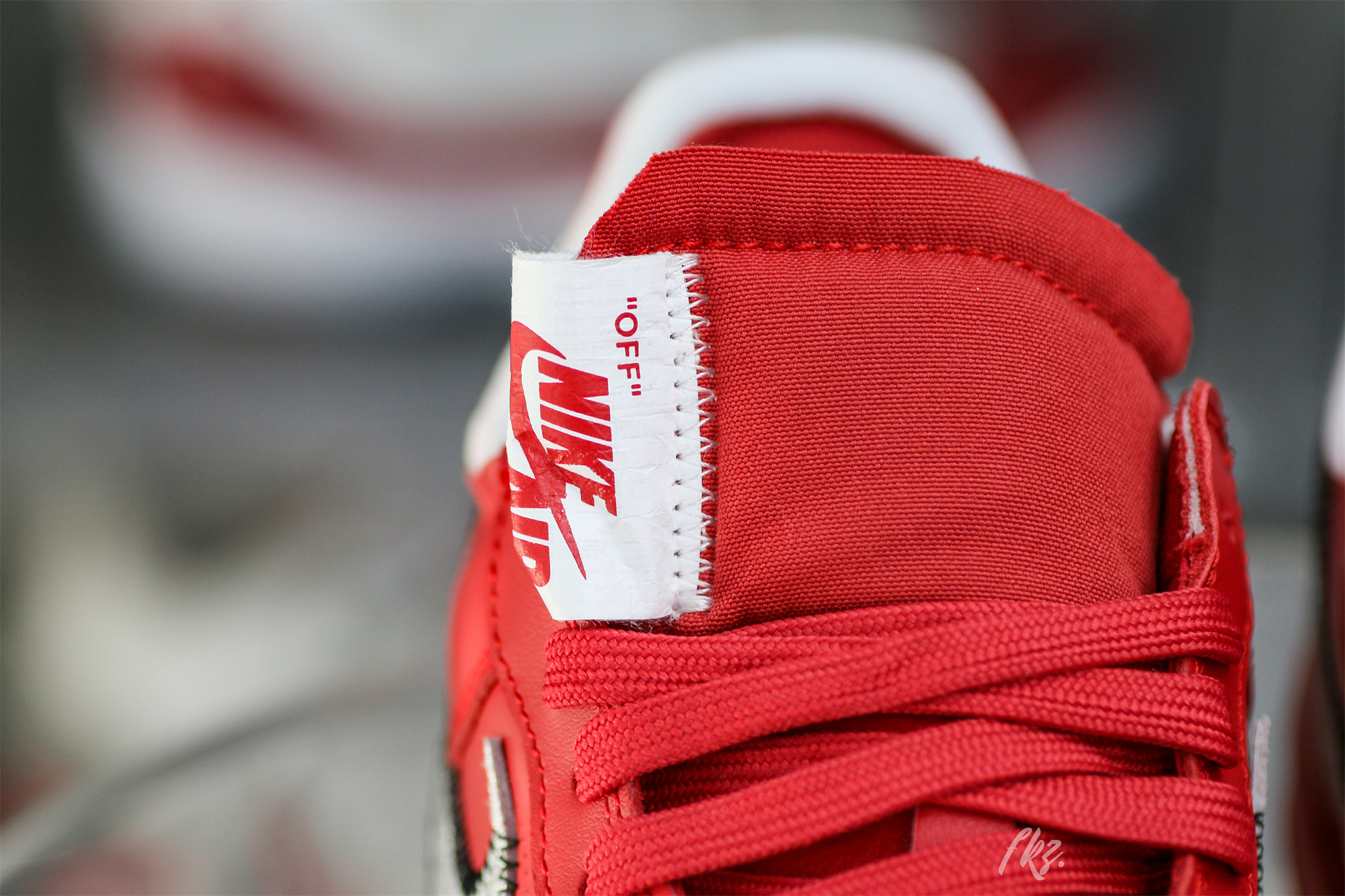 Nike Off-White Air Force 1 AF1 University Red