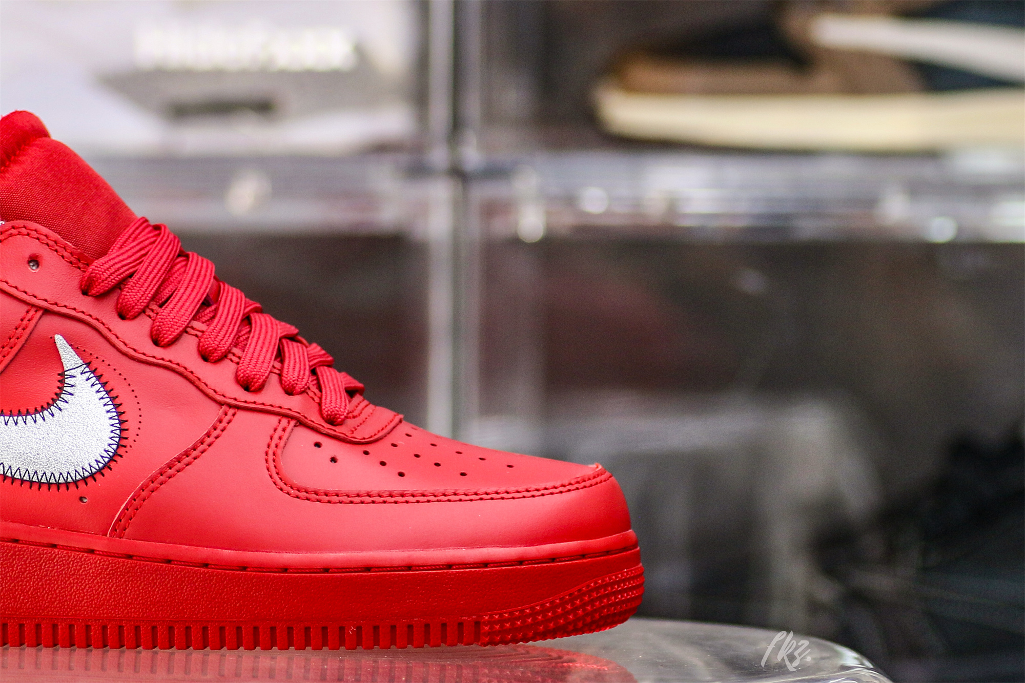 Nike Off-White Air Force 1 AF1 University Red