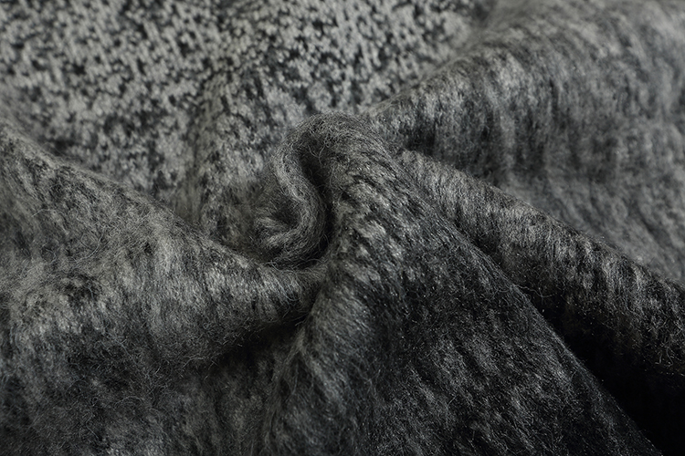 Off White black and red color-block long-sleeve sweater