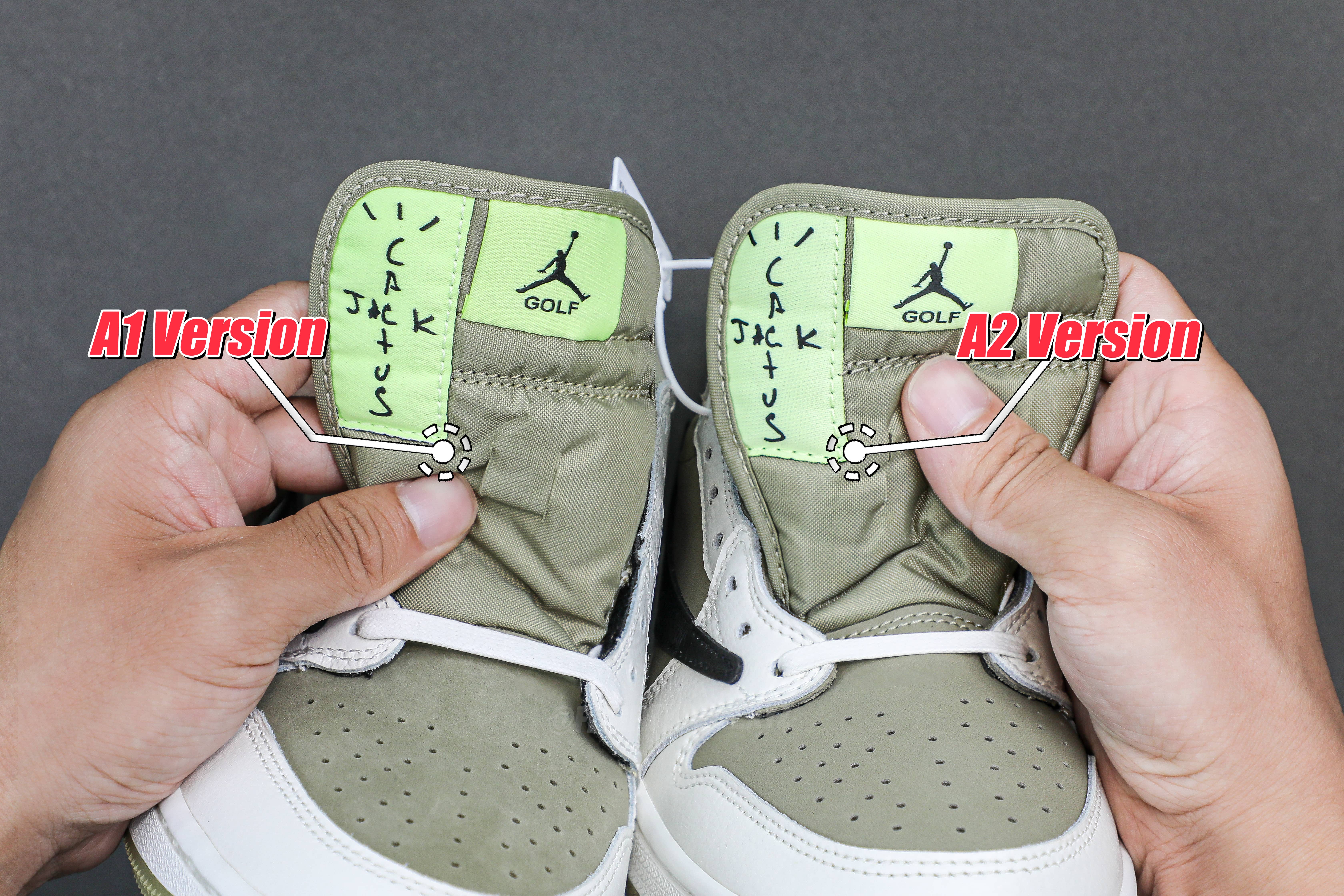 Travis Scott x Air Jordan 1 Low Golf Neutral Olive (A2 Batch)