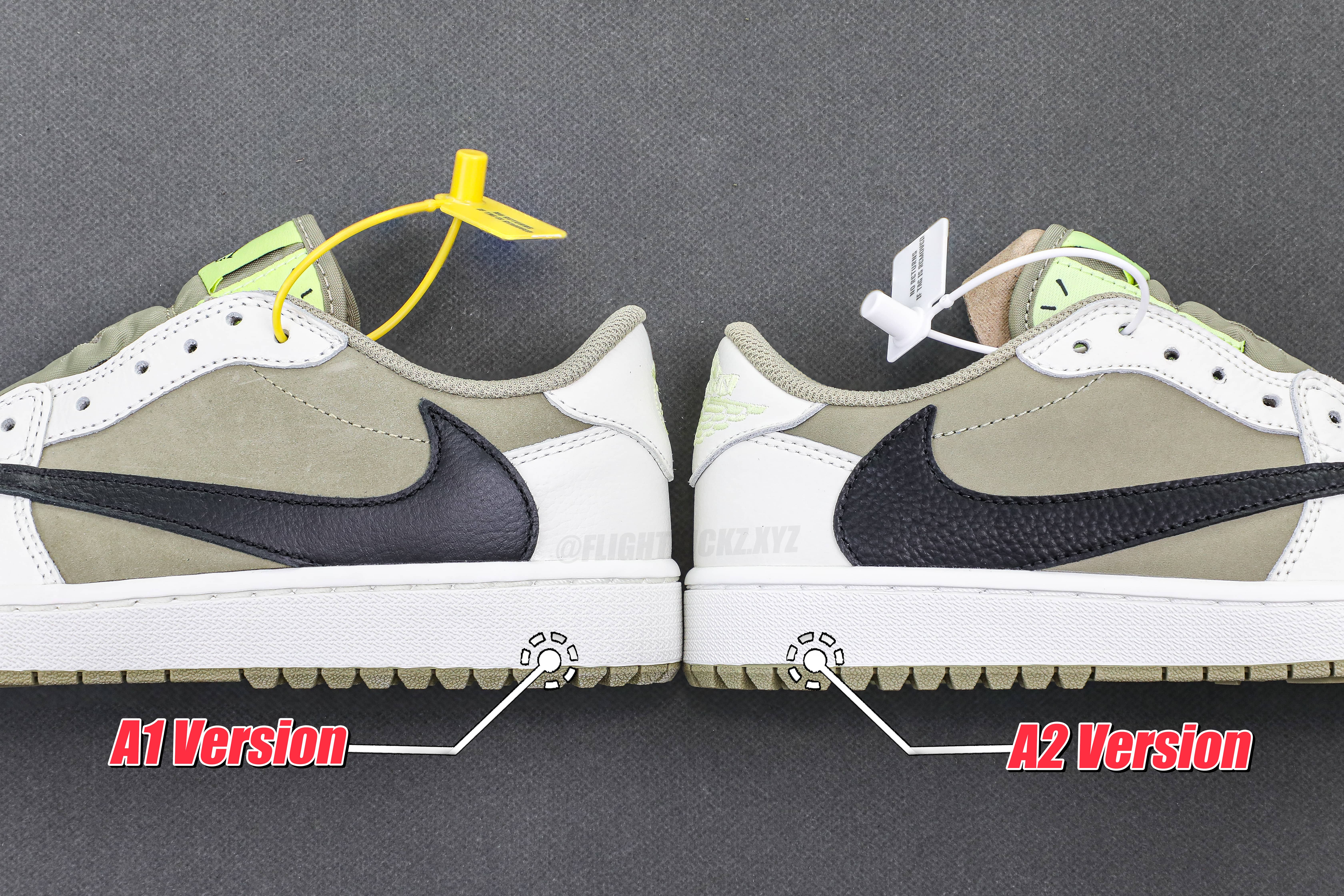 Travis Scott x Air Jordan 1 Low Golf Neutral Olive (A2 Batch)