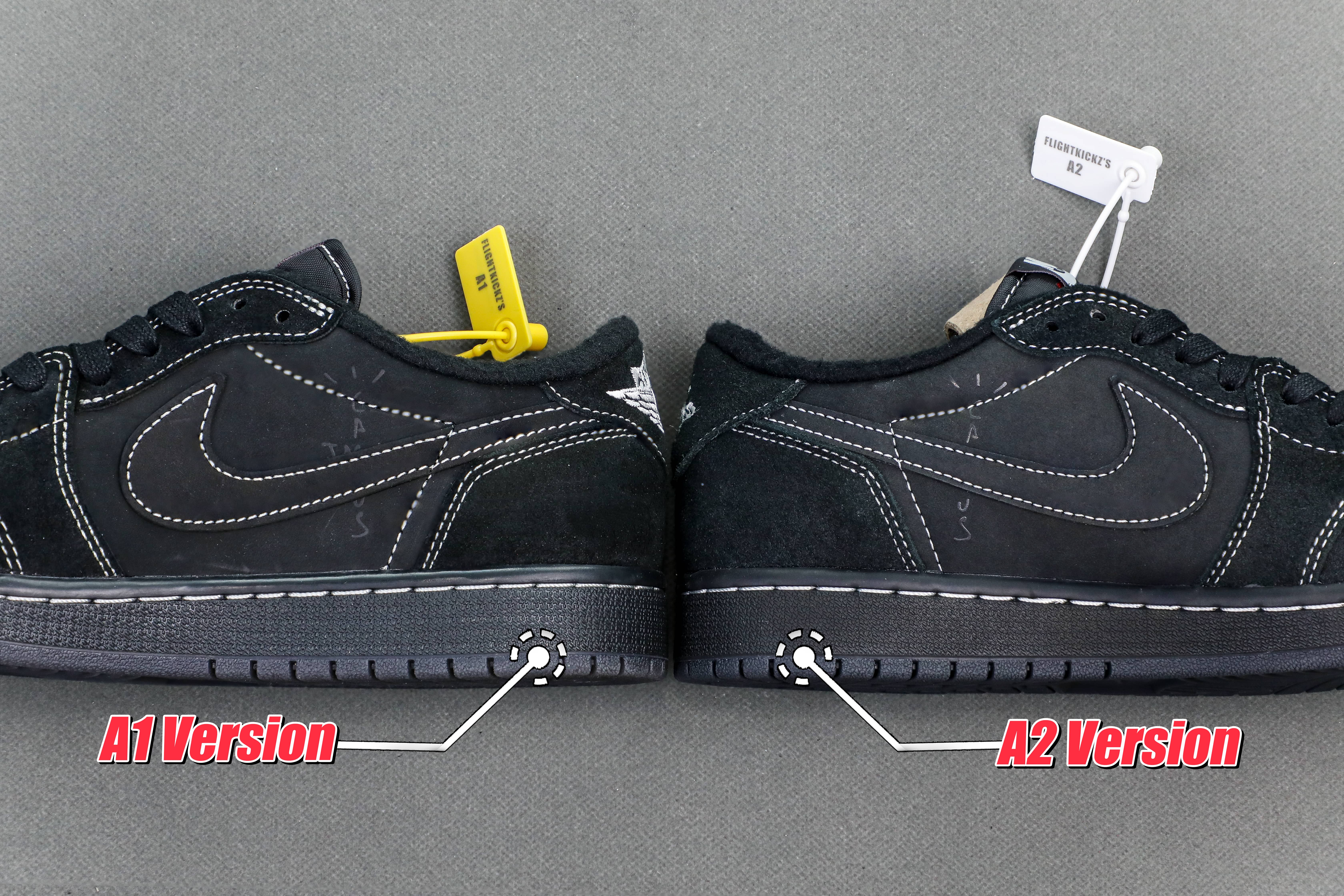 Travis Scott x Nike Air Jordan 1 Low OG “BlackPhantom”（A2 Batch)