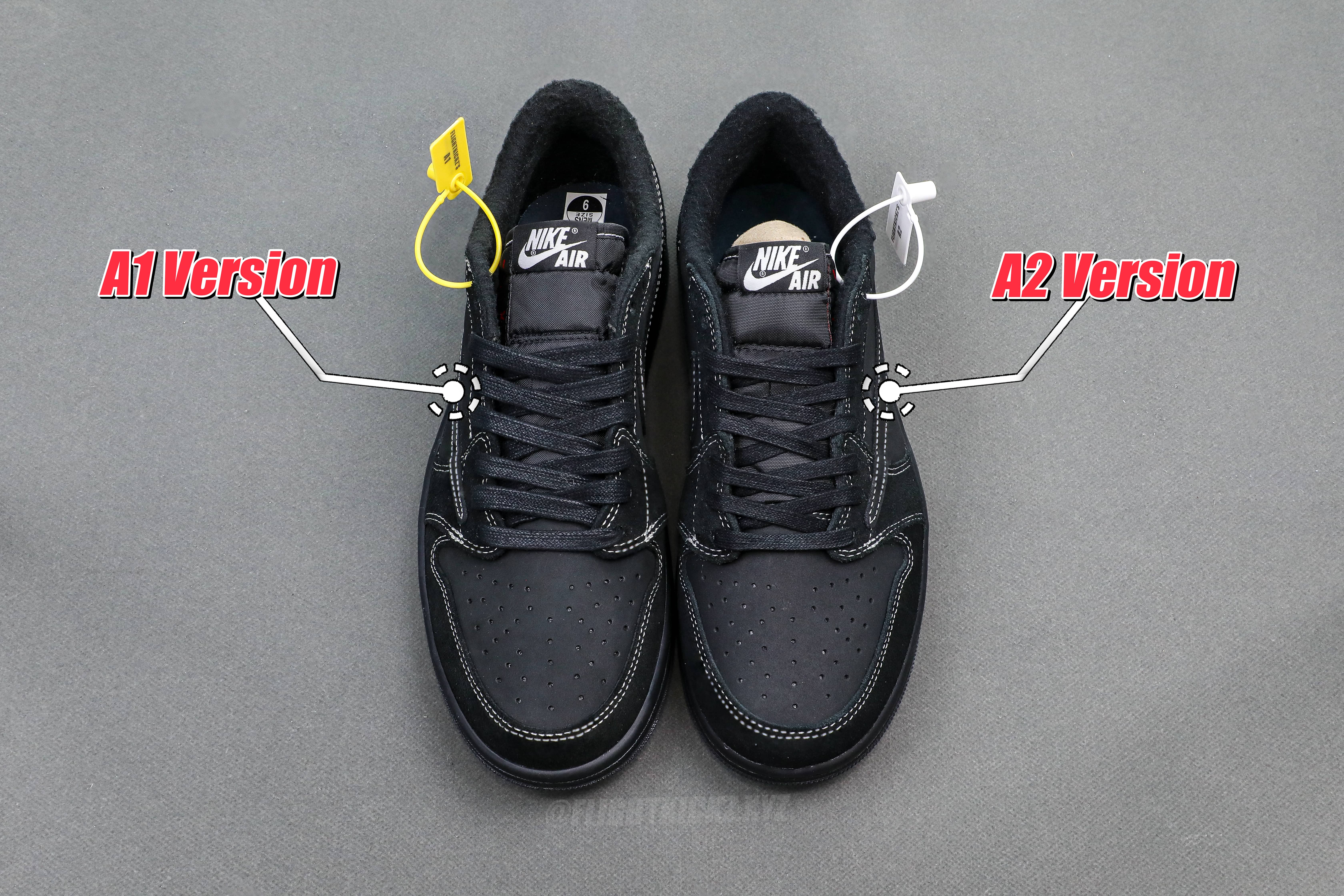 Travis Scott x Nike Air Jordan 1 Low OG “BlackPhantom”（A2 Batch)