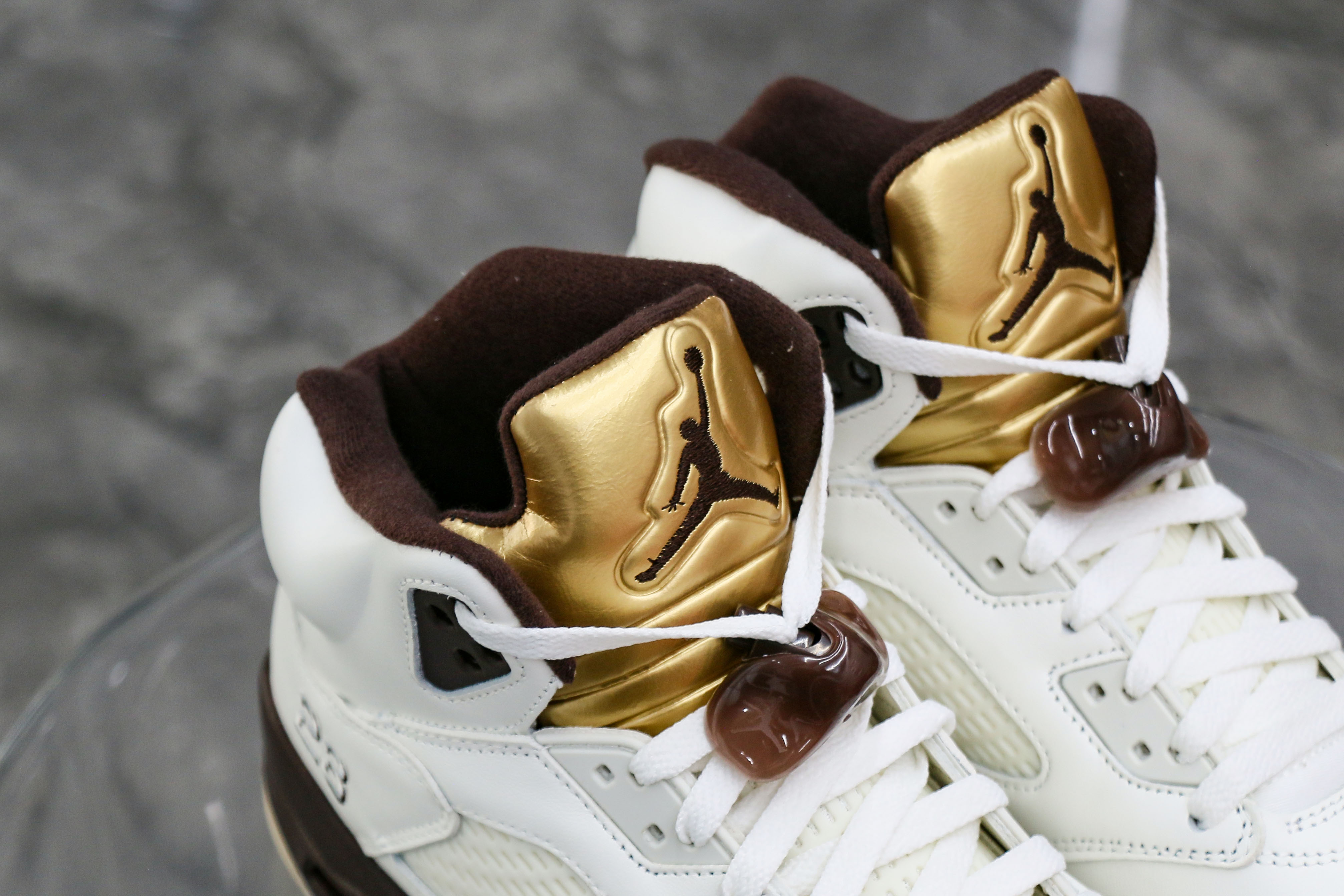 Air Jordan 5 Retro Olympic Gold White Mocha