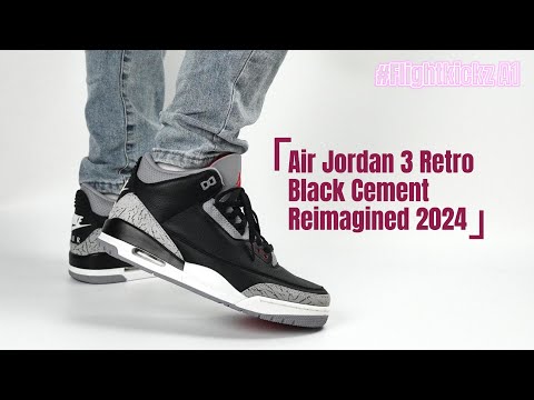 Air Jordan 3 Retro Black Cement Reimagined 2024 (Ln5 A1)