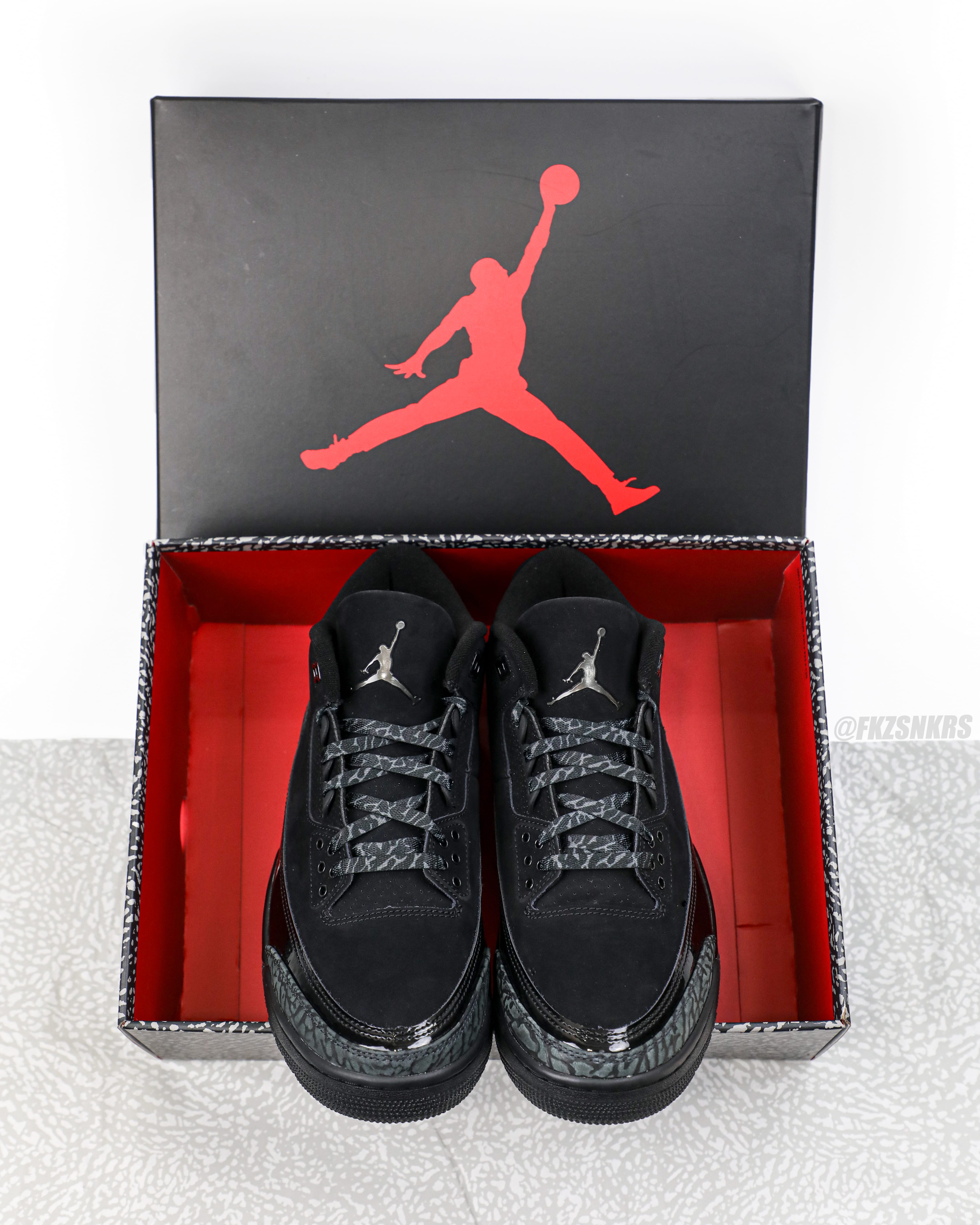 Air Jordan 3 Black Cat 2025 (A1 Batch)