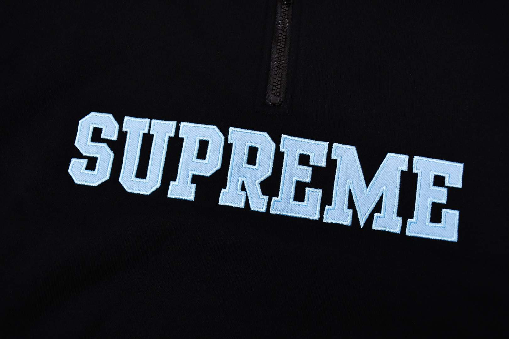 Suprem3 24FW Collegiate Half Zip Pullover Hoodie