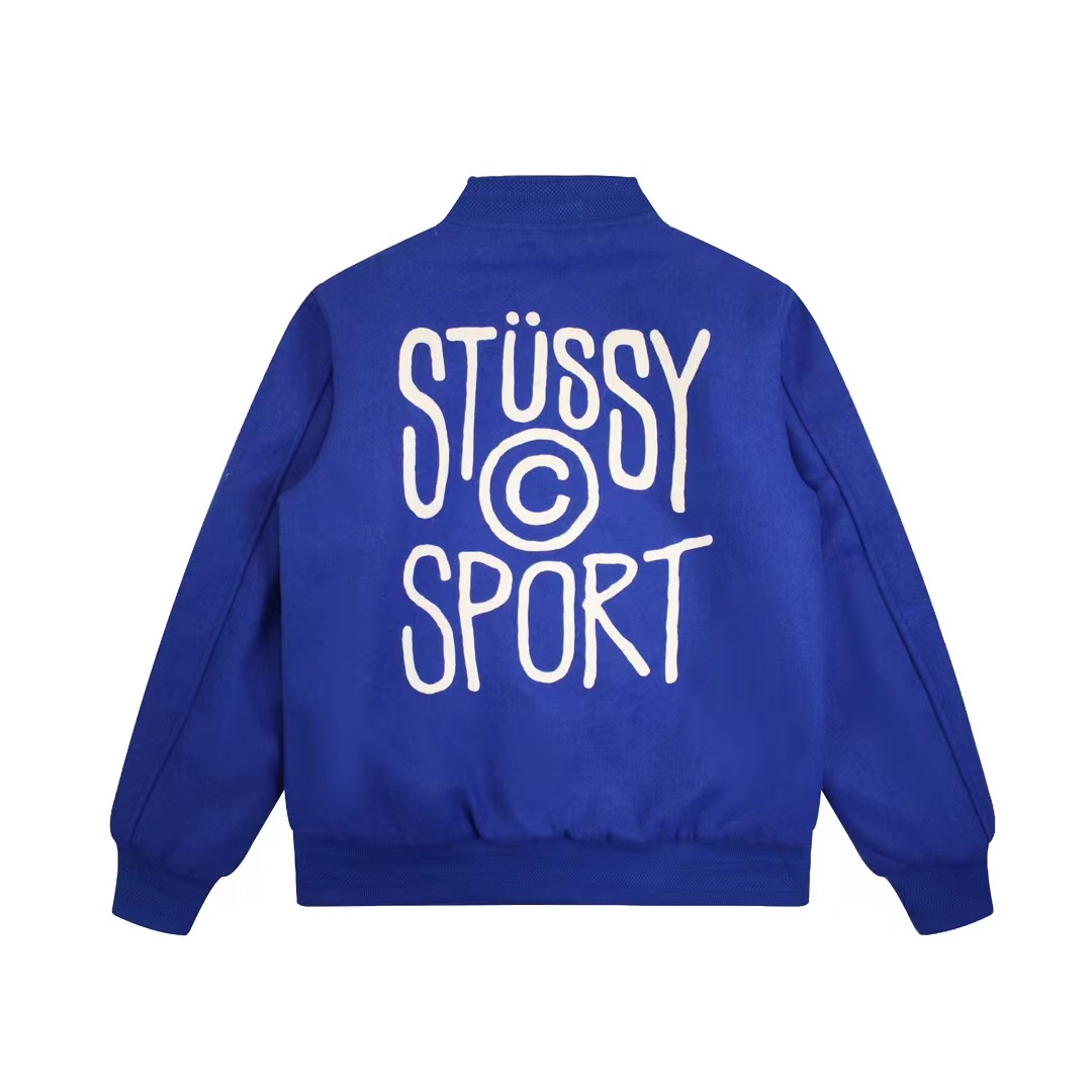 Stussy FW24 Port Wool Varsity Jacket