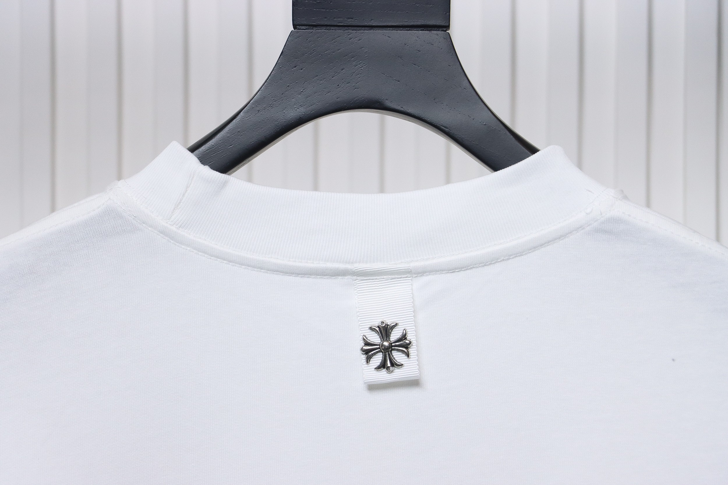 Chorme Heart Cross pendant Long Sleeve T-Shirt