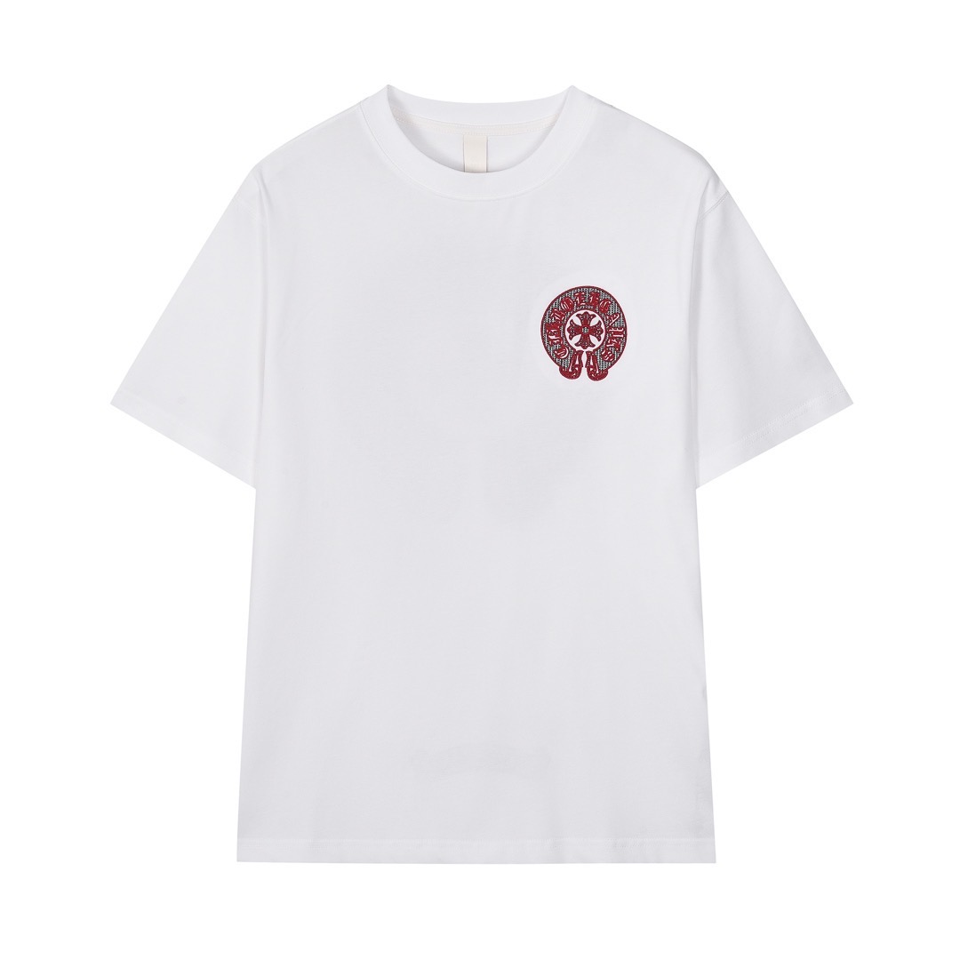 Chrome Hearts T-Shirt 2025 Appliqué heavy embroidery Tee