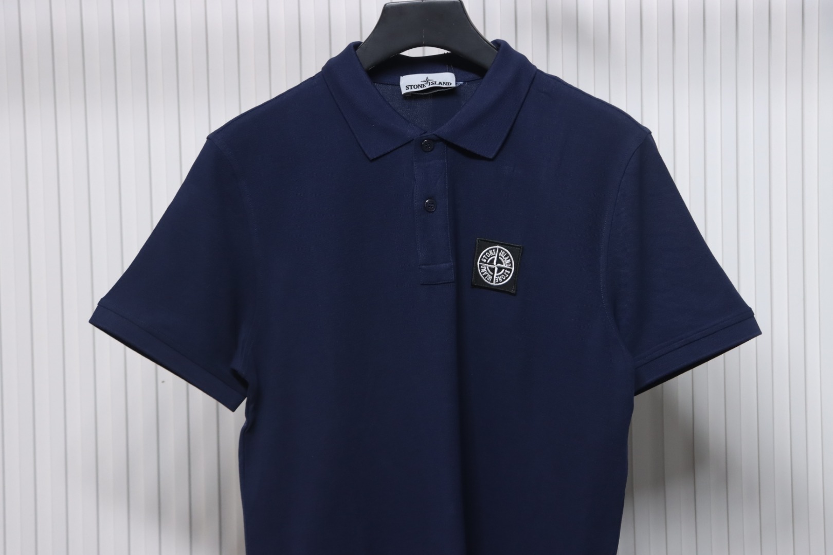 t0ne Island Stone Island Junior Diagonal Fleece Polo T-shirt