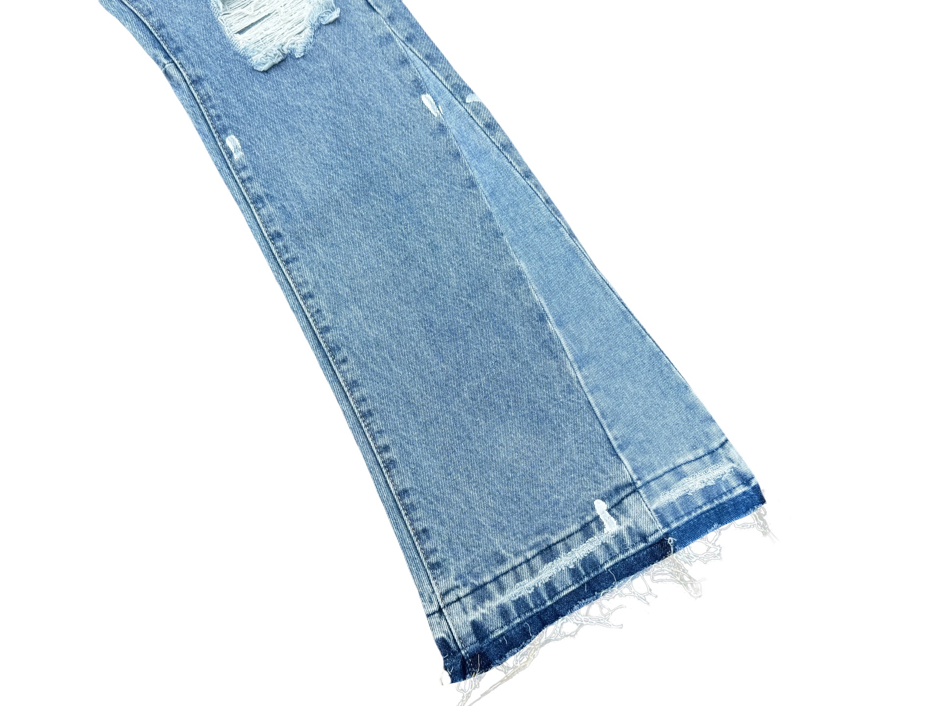 GALLERY.DEPT Distressed Patchwork Flared Jeans